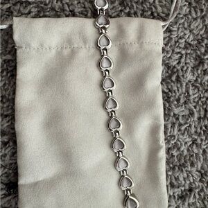 Silver Heart Charm Bracelet